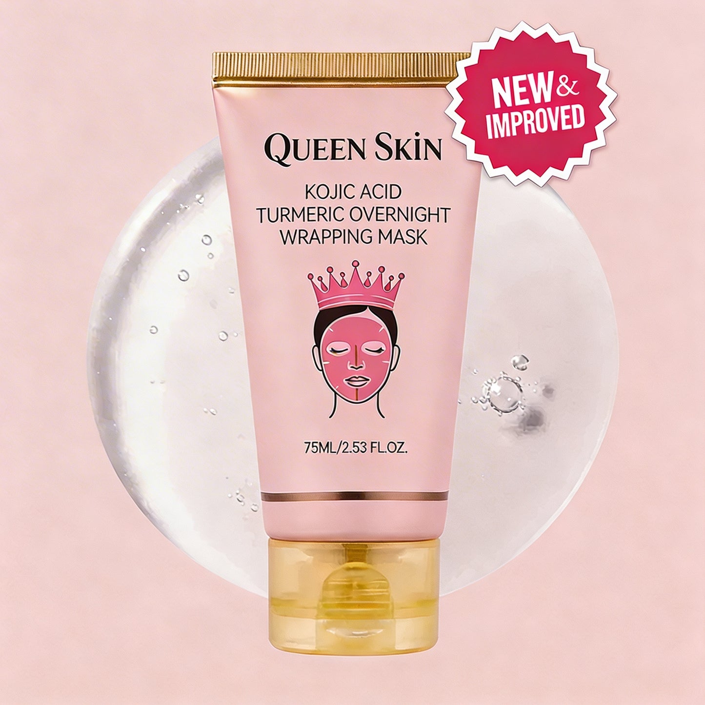 Wake Up To Radiant Skin With KOJIC ACID TURMERIC WRAPPING MASK - QUEEN SKIN