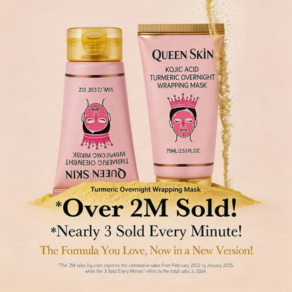 Wake Up To Radiant Skin With KOJIC ACID TURMERIC WRAPPING MASK - QUEEN SKIN
